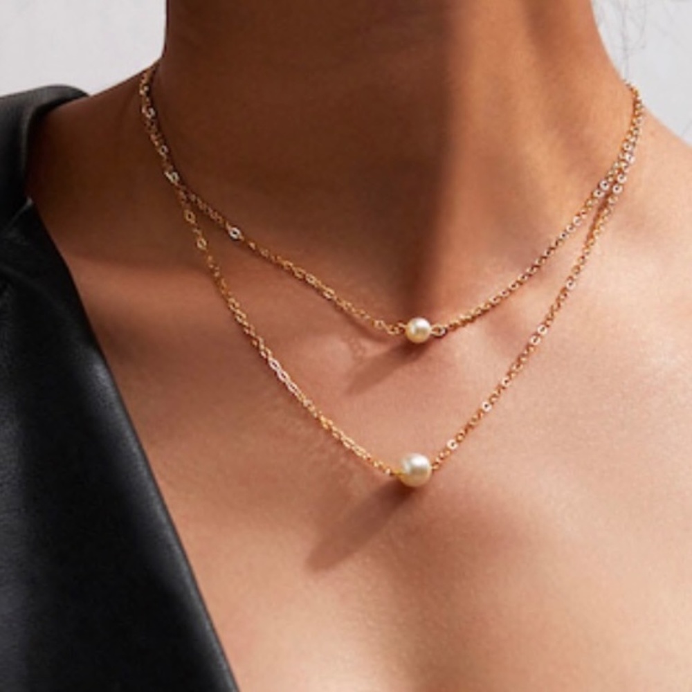 2 for $20**NEW!!Ocean Dreams gold layered necklace